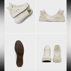 CONVERSE Chuck Lift Luck Charms Fortune Shoes Gold